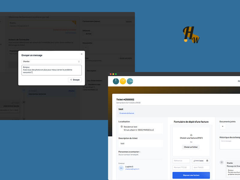 pages de collaboration fournisseurs